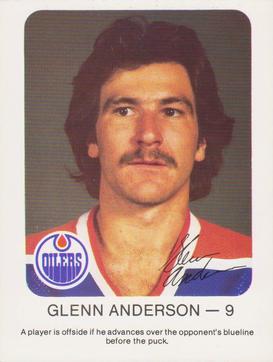 1981-82 Red Rooster Edmonton Oilers #NNO Glenn Anderson Front