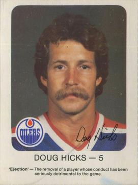 1981-82 Red Rooster Edmonton Oilers #NNO Doug Hicks Front
