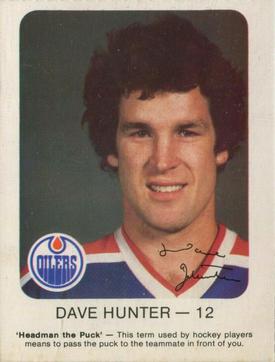 1981-82 Red Rooster Edmonton Oilers #NNO Dave Hunter Front