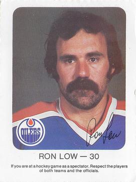 1981-82 Red Rooster Edmonton Oilers #NNO Ron Low Front