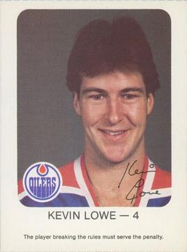 1981-82 Red Rooster Edmonton Oilers #NNO Kevin Lowe Front