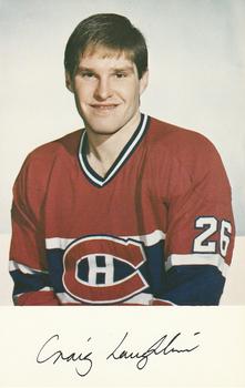 1981-82 Montreal Canadiens #NNO Craig Laughlin Front