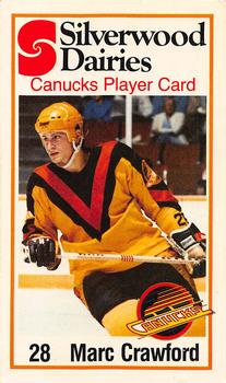1981-82 Silverwood Dairy Vancouver Canucks #NNO Marc Crawford Front