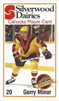 1981-82 Silverwood Dairy Vancouver Canucks #NNO Gerry Minor Front