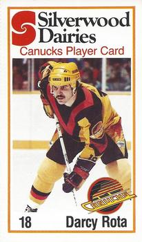 1981-82 Silverwood Dairy Vancouver Canucks #NNO Darcy Rota Front