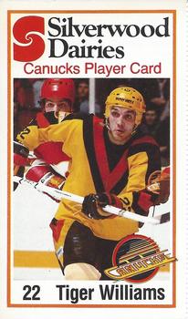 1981-82 Silverwood Dairy Vancouver Canucks #NNO Tiger Williams Front