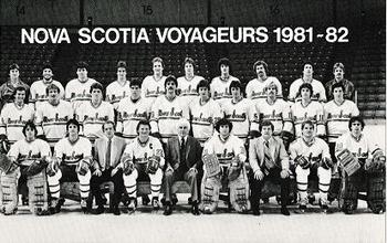 1981-82 Nova Scotia Voyageurs (AHL) #NNO Team Photo Front
