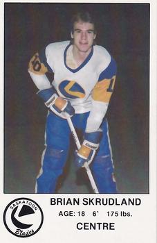 1981-82 Saskatoon Blades (WHL) Police #10 Brian Skrudland Front