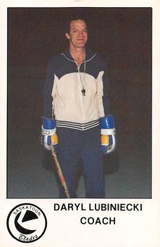 1981-82 Saskatoon Blades (WHL) Police #13 Daryl Lubiniecki Front