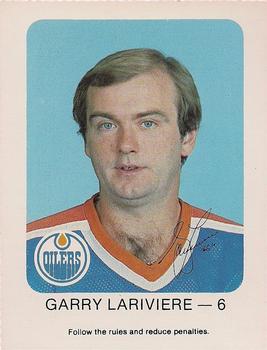 1982-83 Red Rooster Edmonton Oilers #NNO Garry Lariviere Front
