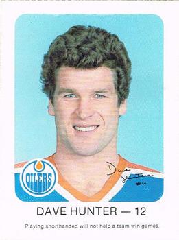 1982-83 Red Rooster Edmonton Oilers #NNO Dave Hunter Front