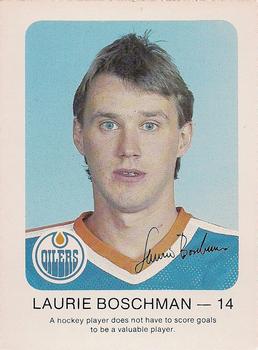 1982-83 Red Rooster Edmonton Oilers #NNO Laurie Boschman Front