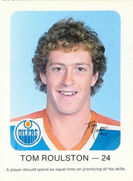 1982-83 Red Rooster Edmonton Oilers #NNO Tom Roulston Front