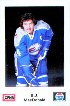 1982-83 Fredericton Express (AHL) Police #2 Blair MacDonald Front