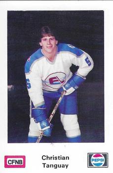 1982-83 Fredericton Express (AHL) Police #20 Christian Tanguay Front