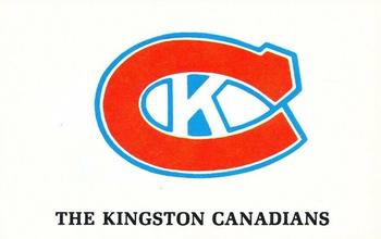 1982-83 Kingston Canadians (OHL) Police #26 Canadians Front