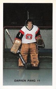 1982-83 Ottawa 67's (OHL) #16 Darren Pang Front