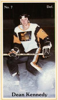 1982-83 Brandon Wheat Kings (WHL) Police #3 Dean Kennedy Front