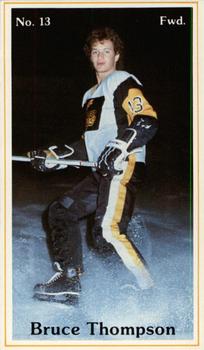 1982-83 Brandon Wheat Kings (WHL) Police #8 Bruce Thompson Front