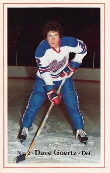 1982-83 Regina Pats (WHL) Police #4 Dave Goertz Front