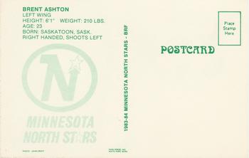 1983-84 Minnesota North Stars Postcards #NNO Brent Ashton Back