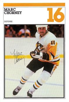 1982-83 Heinz Pittsburgh Penguins Photo-Pak Night SGA 6x9 #6 Marc Chorney Front