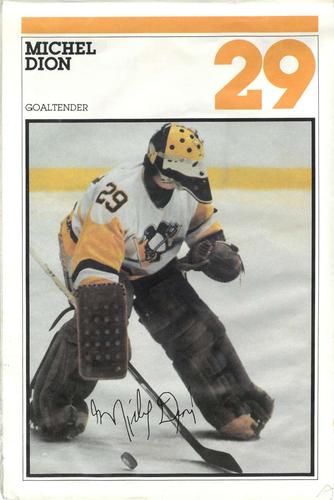 1982-83 Heinz Pittsburgh Penguins Photo-Pak Night SGA 6x9 #NNO Michel Dion / Doug Shedden Front