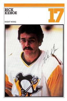 1982-83 Heinz Pittsburgh Penguins Photo-Pak Night SGA 6x9 #NNO Rick Kehoe / Ron Meighan Front
