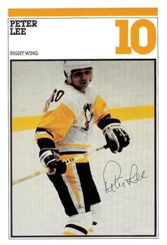 1982-83 Heinz Pittsburgh Penguins Photo-Pak Night SGA 6x9 #NNO Peter Lee / Rich Sutter Front