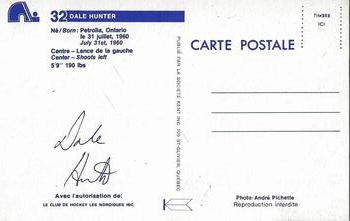  1991-92 Score Canadian Bilingual Hockey #56 Dale Hunter Washington  Capitals Official NHL Trading Card From Pinnacle : Collectibles & Fine Art