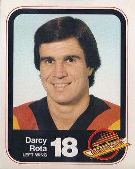 1983-84 Vancouver Canucks #NNO Darcy Rota Front