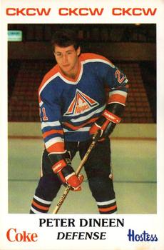 1983-84 Moncton Alpines (AHL) Police #8 Peter Dineen Front