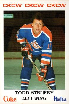 1983-84 Moncton Alpines (AHL) Police #20 Todd Strueby Front