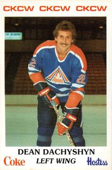 1983-84 Moncton Alpines (AHL) Police #22 Dean Dachyshyn Front
