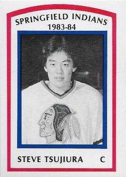1983-84 Springfield Indians (AHL) #6 Steve Tsujiura Front