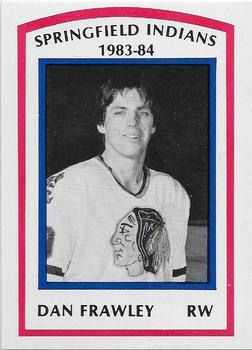 1983-84 Springfield Indians (AHL) #9 Dan Frawley Front