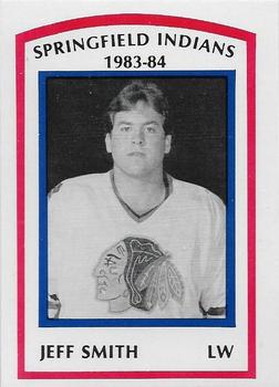1983-84 Springfield Indians (AHL) #17 Jeff Smith Front