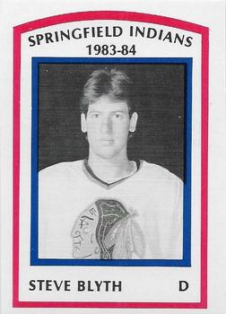 1983-84 Springfield Indians (AHL) #20 Steve Blyth Front