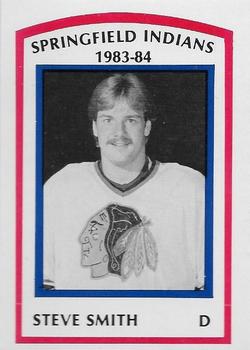 1983-84 Springfield Indians (AHL) #22 Steve Smith Front