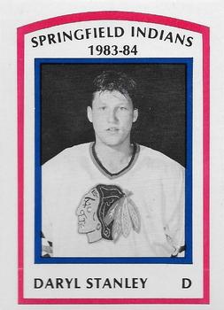 1983-84 Springfield Indians (AHL) #23 Daryl Stanley Front