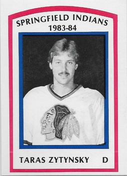 1983-84 Springfield Indians (AHL) #24 Taras Zytynsky Front