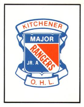 1983-84 Kitchener Rangers (OHL) Police #3 Kitchener Rangers Checklist Front