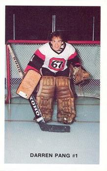 1983-84 Ottawa 67's (OHL) #NNO Darren Pang Front