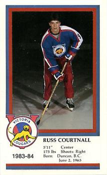 1983-84 Victoria Cougars (WHL) Police #5 Russ Courtnall Front