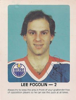 1984-85 Red Rooster Edmonton Oilers #NNO Lee Fogolin Front