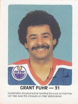 1984-85 Red Rooster Edmonton Oilers #NNO Grant Fuhr Front
