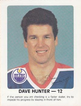 1984-85 Red Rooster Edmonton Oilers #NNO Dave Hunter Front