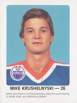 1984-85 Red Rooster Edmonton Oilers #NNO Mike Krushelnyski Front