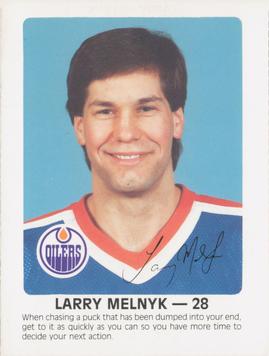 1984-85 Red Rooster Edmonton Oilers #NNO Larry Melnyk Front
