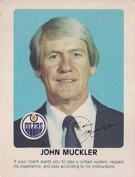 1984-85 Red Rooster Edmonton Oilers #NNO John Muckler Front